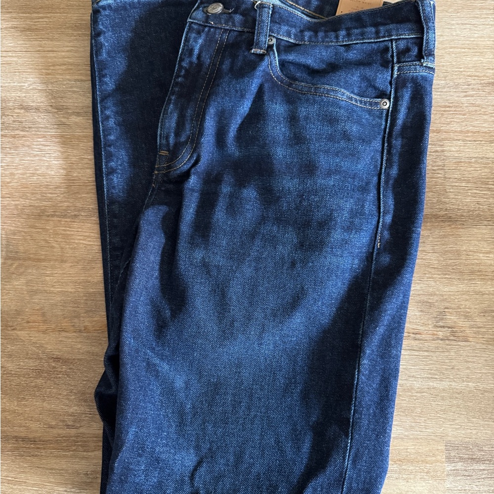 J. Crew Men's Dark Blue Straight Jeans